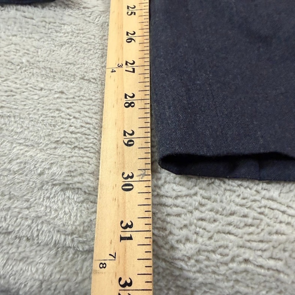 Charles Tyrwhitt Dress Pants Men 38x30 Grey Blue Striped Wool Classic Fit Preppy - Picture 12 of 15